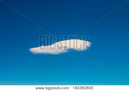 Summer blue sky view with some clouds