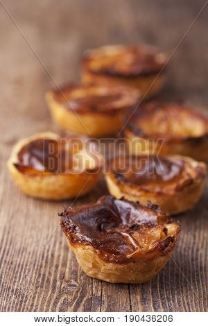 pasteis de nata a portugese delight on wood