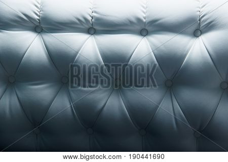 white and dark leather Texture Sofa backrest. Modern bedroom furniture