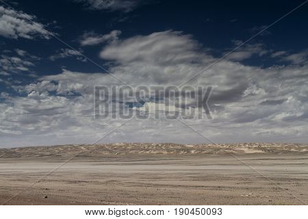 Salt desert at the sceleton coast Namibia Africa