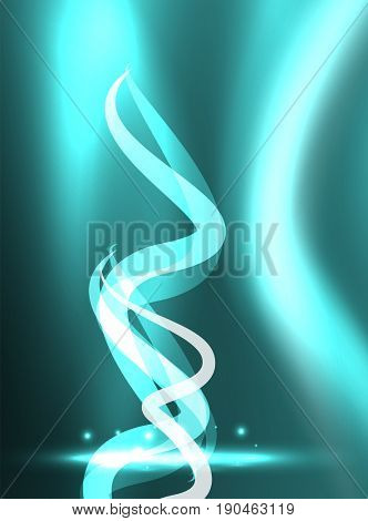 Glowing shiny wave background, energy concept illustration