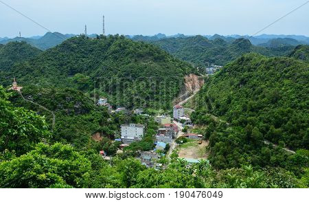 Mountain Scenery In Hai Phong, Vietnam