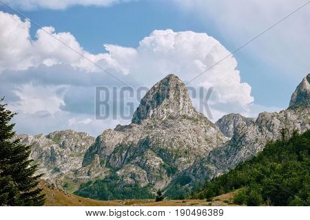 peak Pasjak Mount in Montenegro