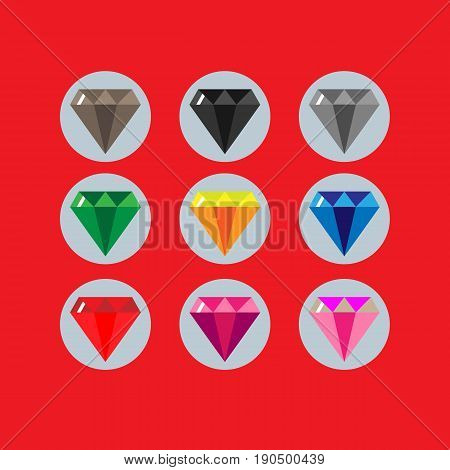 Best diamonds set on the red beckground