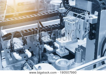 The pneumatic manufacturing production machine with the lighting