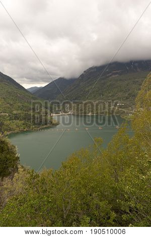 Viewpoint To The Swamp From The Horse's Hoof In The Pyrenees