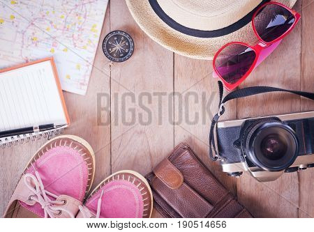 Accessories For Travel Concept.