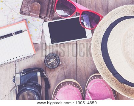 Accessories For Travel Concept.