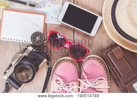 Accessories For Travel Concept.