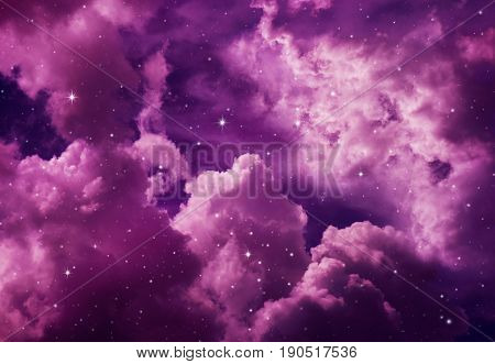 Night Sky With Stars.