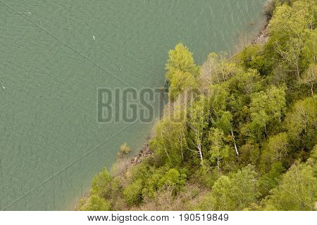 Viewpoint To The Swamp From The Horse's Hoof In The Pyrenees