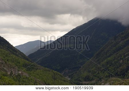 Viewpoint To The Swamp From The Horse's Hoof In The Pyrenees