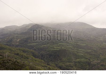 Viewpoint To The Swamp From The Horse's Hoof In The Pyrenees