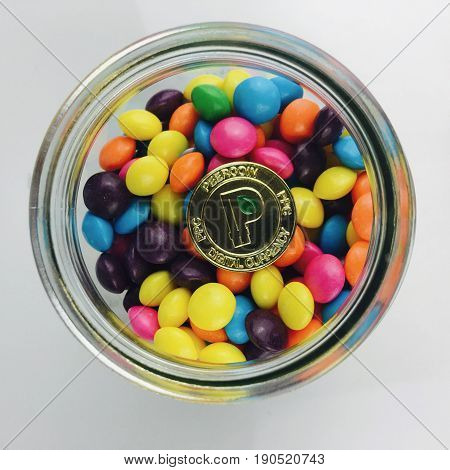 Gold Peercoin Coin