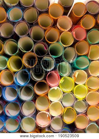texture background of Colorful papers fresh color