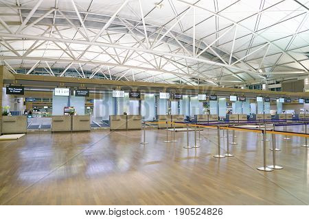 SEOUL, SOUTH KOREA - CIRCA MAY, 2017: check-in area at Incheon International Airport.