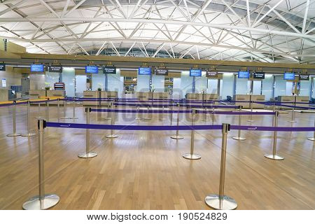 SEOUL, SOUTH KOREA - CIRCA MAY, 2017: check-in area at Incheon International Airport.