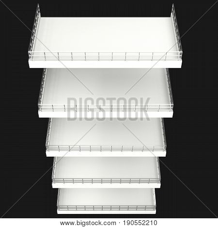 Sales Point Stand 3D Illustration