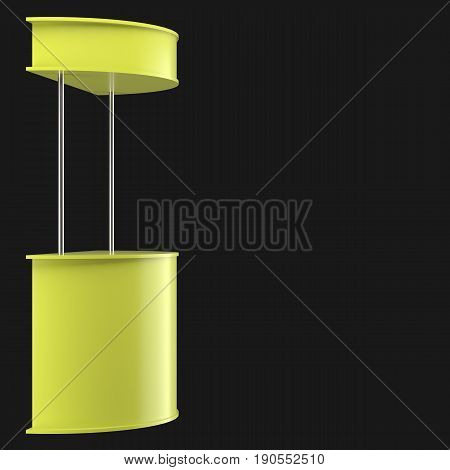 Sales Point Stand 3D Illustration