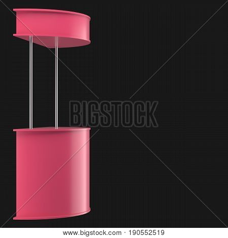 Sales Point Stand 3D Illustration