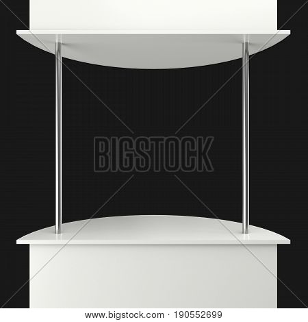 Sales Point Stand 3D Illustration