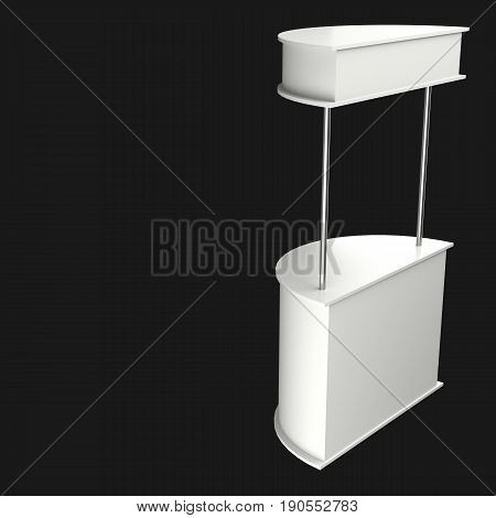 Sales Point Stand 3D Illustration