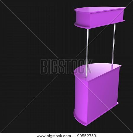 Sales Point Stand 3D Illustration