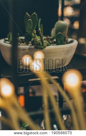 Ornamental Decorations In A Coffee Shop In Escolta Manila Philippines
