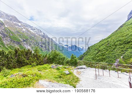 Mountains Summer Landscape In Norway.