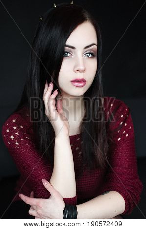Portrait Of Young Brunnete Woman