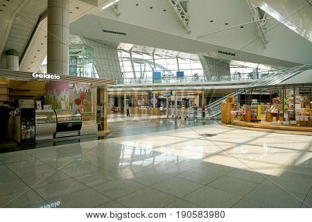 INCHEON, SOUTH KOREA - CIRCA MAY, 2017: inside Incheon International Airport.
