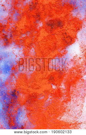 Beautiful Color Snow. Detail structure in snow