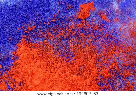 Beautiful Color Snow. Detail structure in snow