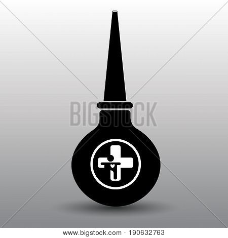 Medical clyster icon. enema health icon sign treatment vector clyster
