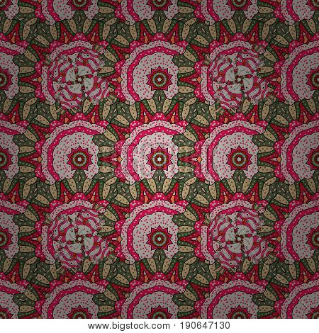Indian flower mandala. Colorful mandala. Anti-stress mandala. Decorative colored round ornament. Oriental flourish vector. Yoga logo background for meditation poster.
