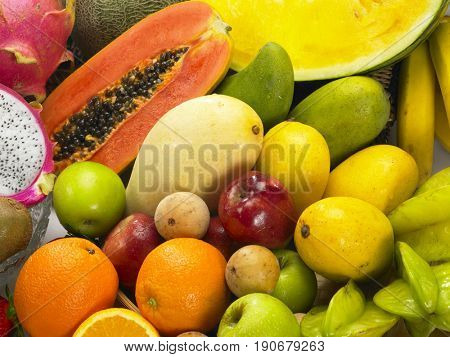 group of fresh fruits