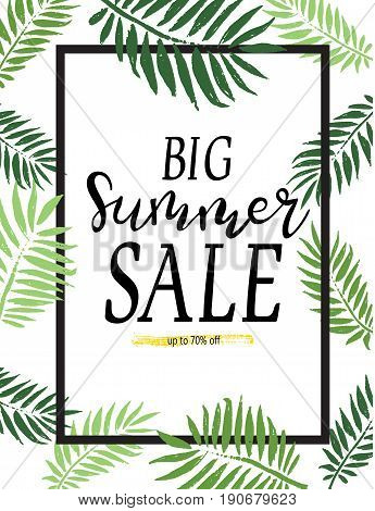 Summer sale banners and template. Bright vector illustrations design for banner, flyer, wallpaper. Promotional discount shop materials, poster, brochure, voucher discount