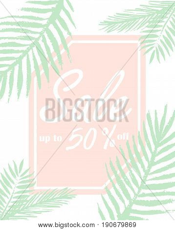 Summer sale banners and template. Bright vector illustrations design for banner, flyer, wallpaper. Promotional discount shop materials, poster, brochure, voucher discount