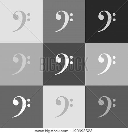 Cube sign illustration. Vector. Grayscale version of Popart-style icon.