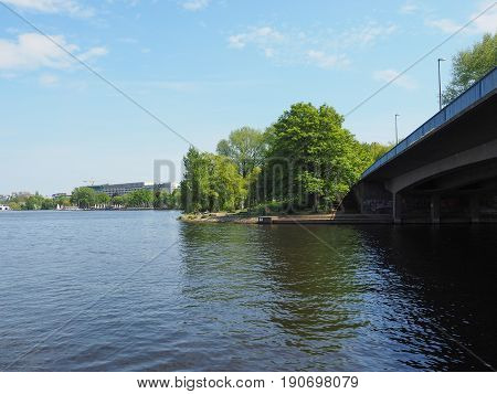 Aussenalster (outer Alster Lake) In Hamburg