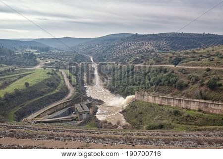 Spillway Of The Dam Of The Yeguas, Cordoba Province, Spain