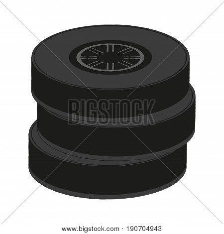 tires car race illustraition icon vector design graphic