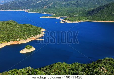 Slansko Jezero lake in Montenegro, Europe