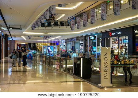 Kota Kinabalu,Sabah-May 29,2017:View of Imago the shopping centre KK Times Square is one of Kota Kinabalu largest shopping centres at Kota Kinabalu,Sabah,Borneo,Malaysia.