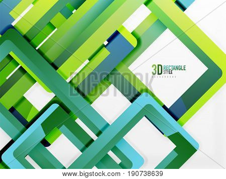 Rectangle tube elements, 3d background
