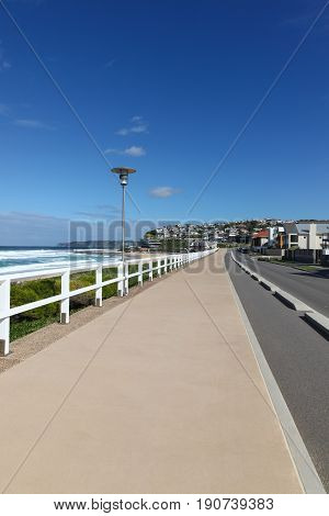 Merewether - Bathers Way is a Coastal path recently completed along Merewether Beach - Newcastle Australia. It provides walking and cycling facilities along the coastline of Newcastle.