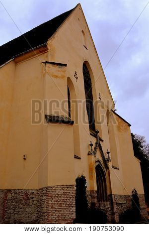 Medieval city Sighisoara. Urban landscape in the downtown of the medieval city Sighisoara, Transylvania