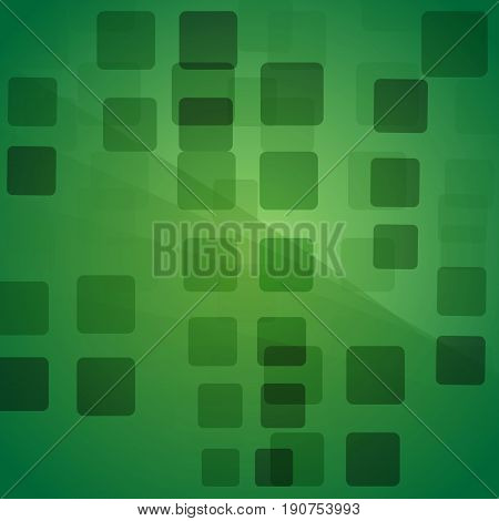 abstract background with green transparent rhombus light vector