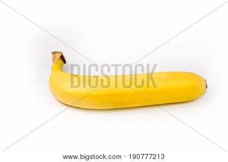Fresh bananas on white background  with clipping path.