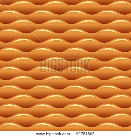 Honey And Caramel Waves Seamless Vector Texture Or Pattern